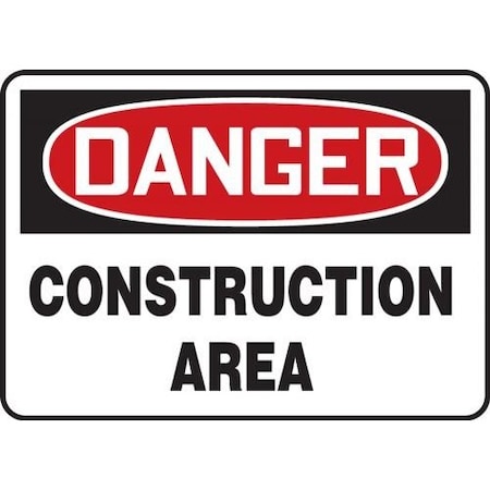 OSHA DANGER SAFETY SIGN CONSTRUCTIO MCRT127XL